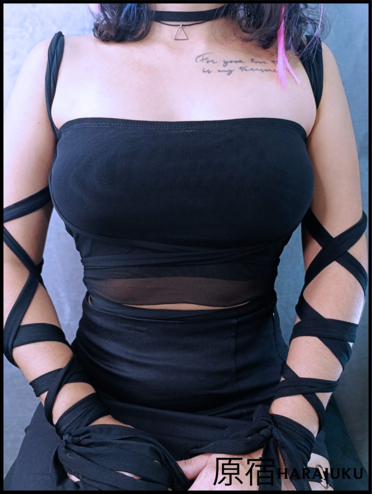 Crop Top Mangas de Lazos